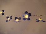 Guirlande lumineuse fleur bleu