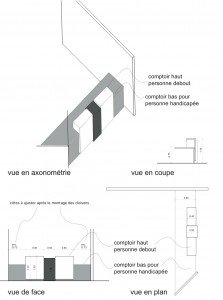 Comptoir d'accueil