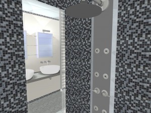3D Salle de bain - douche