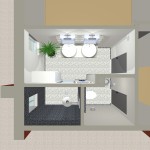 Salle de bain plan 3D