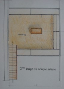 Plan 2eme étage artiste